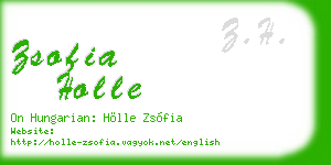 zsofia holle business card